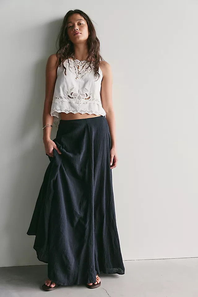 Ives Solid Maxi Skirt | Free People (Global - UK&FR Excluded)