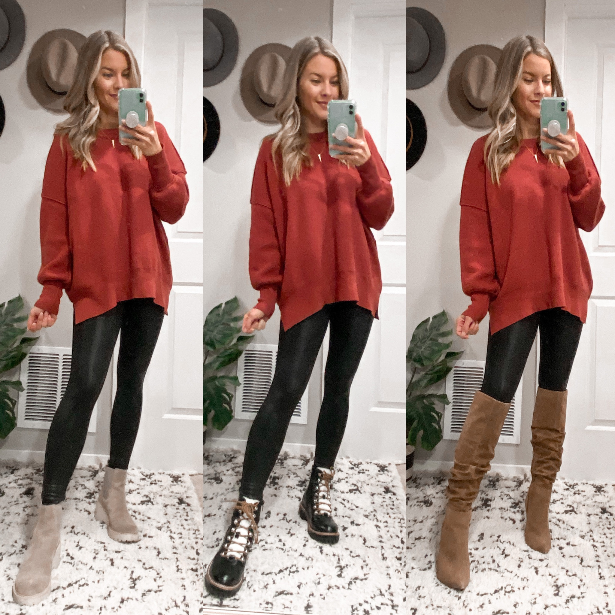 Free People-Inspired Ribbed Tunic Sweater from Amazon | I love the material and oversized fit! FYI it does not cover the booty unless you size up!
This is a gorgeous rust color. I also have it in khaki and the tan with black heart.

#LTKunder50 #LTKstyletip #LTKSeasonal