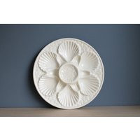 1 Vintage C. 50S Oyster & Seafood Serving Plate, Cream Color Glazed Ceramic | Etsy (US)