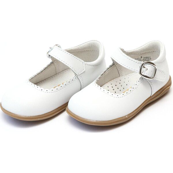 Chloe Classic Scalloped Leather Mary Jane - L'Amour Shoes | Maisonette | Maisonette
