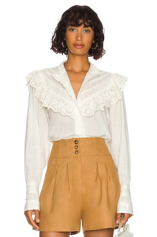 Free People Hit The Road Blouse in White from Revolve.com | Revolve Clothing (Global)