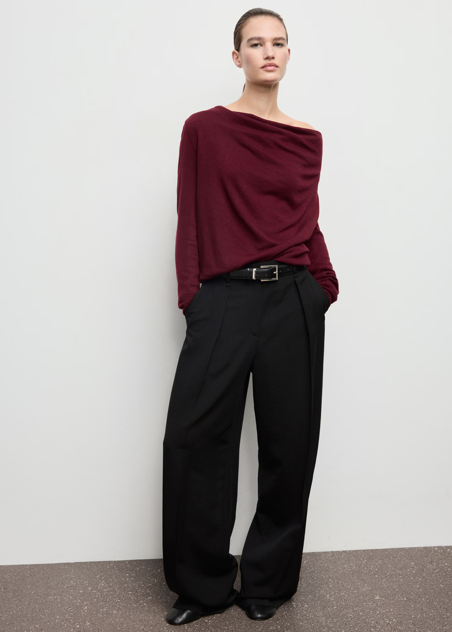 Draped-neck sweater | Mango (US/MX/AU)