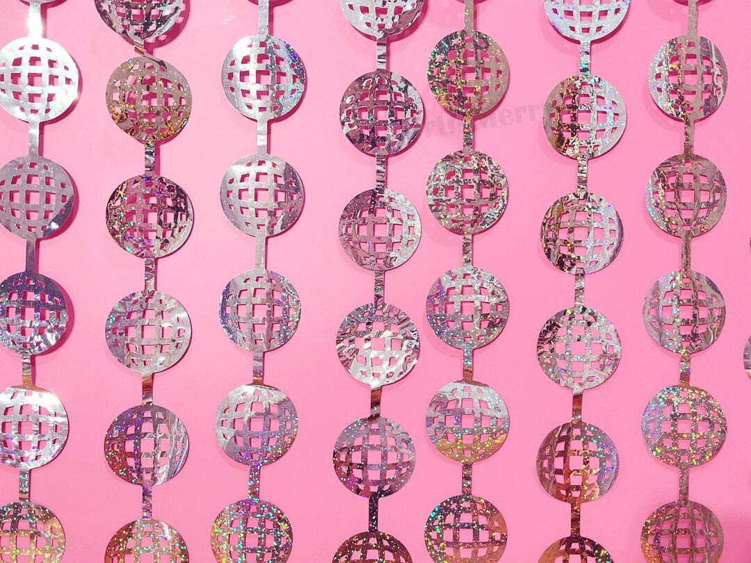 Disco Ball Foil Curtain Iridescent Backdrop Bridal Shower - Etsy Australia | Etsy (AU)