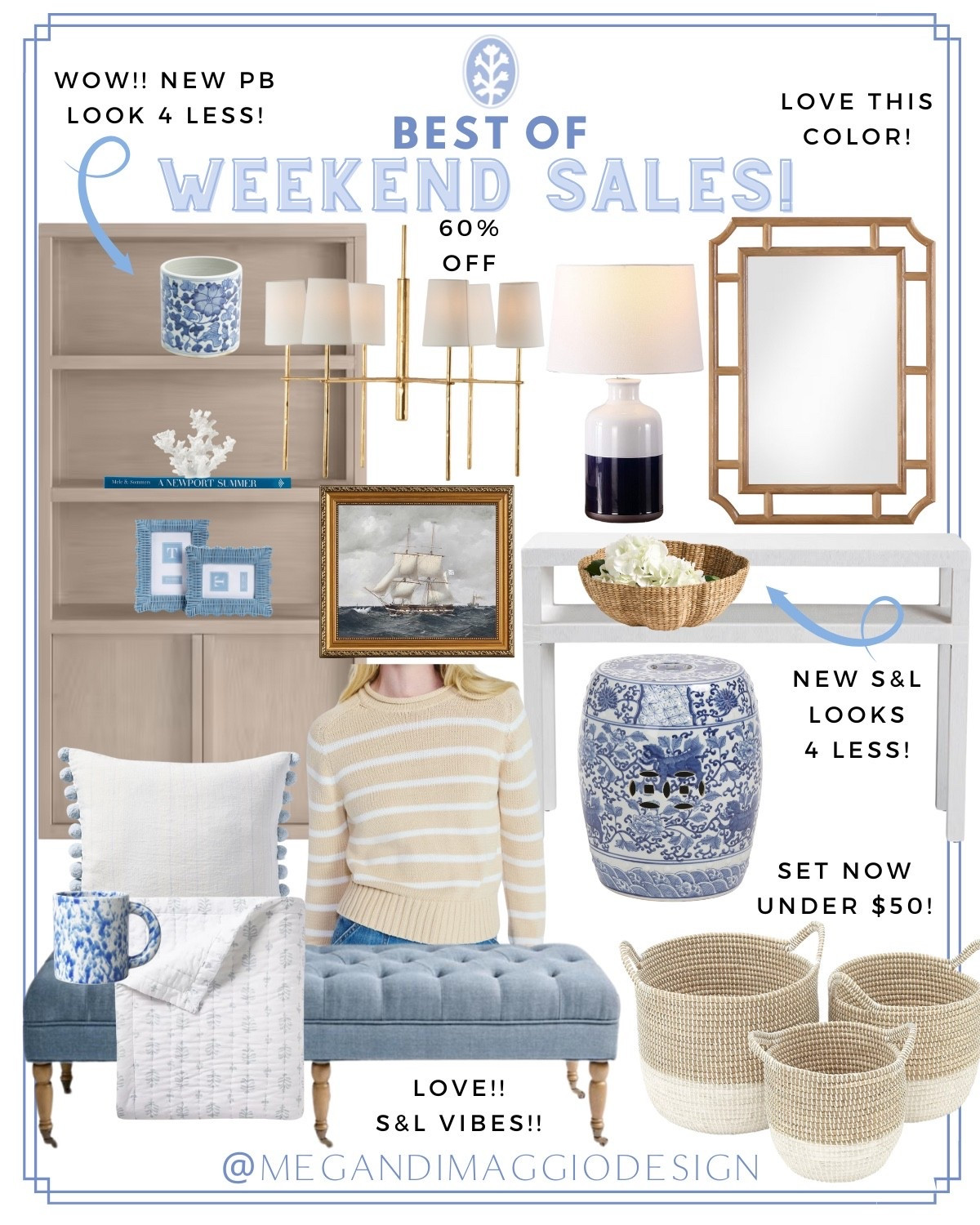 Best of weekend sales up to 60% OFF for the new year!! 🙌🏻🤍 with tons of new looks for less for Serena & Lily,  Pottery Barn and J. Crew that were just added and going fast!!

Plus tons of last chance clearance finds that once they’re gone, they’re gone!! 🏃🏼‍♀️💨

#LTKHome #LTKFindsUnder100 #LTKSaleAlert