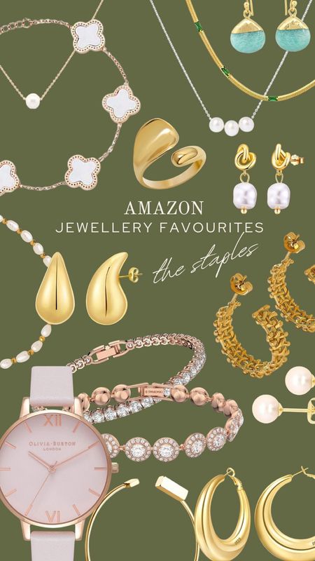 Affordable staple jewellery pieces from Amazon! An edit of gold, pearl and rose gold jewellery


#LTKeurope #LTKunder50
