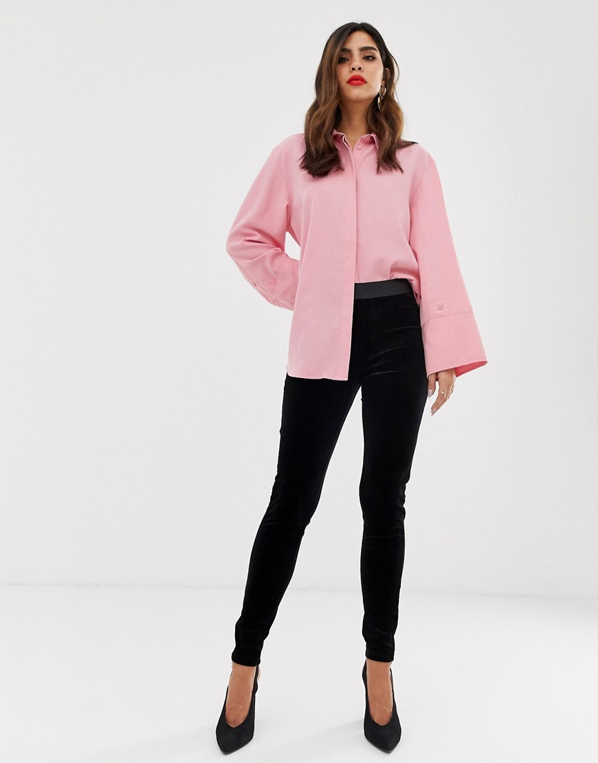 Vila velvet leggings-Black | ASOS (Global)