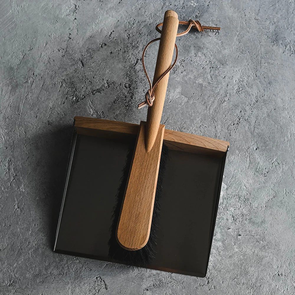 Magnetic Metal Dustpan Set | Roan Iris