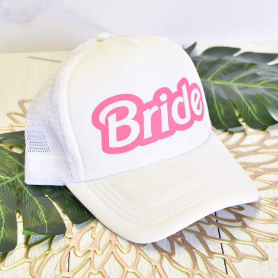 Bachelorette Party Bride Trucker Hat, Hot Pink Bachelorette Party, Flamingo Bachelorette Party Th... | Etsy (US)
