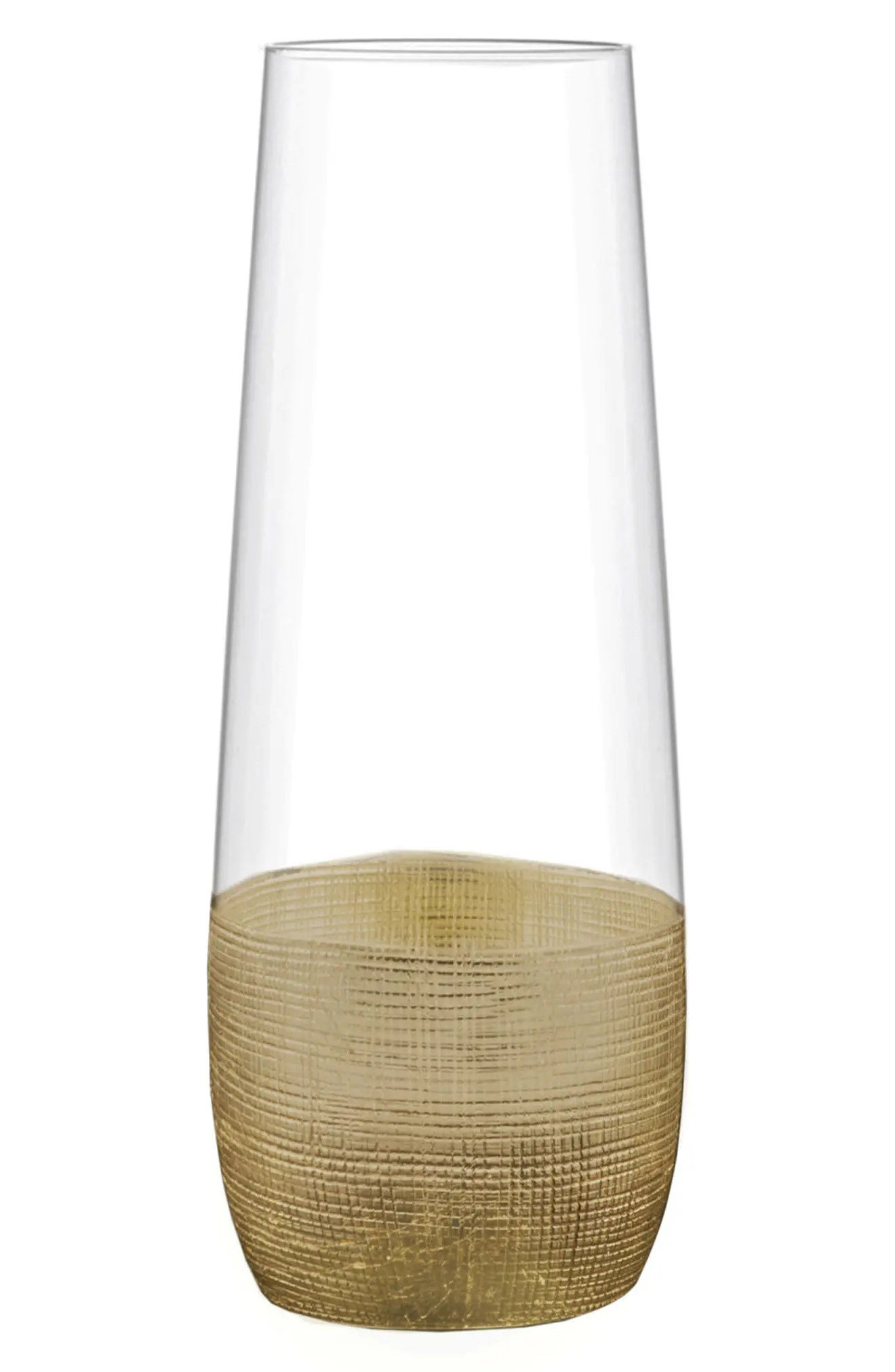Linen Set of 4 Stemless Champagne Flutes | Nordstrom