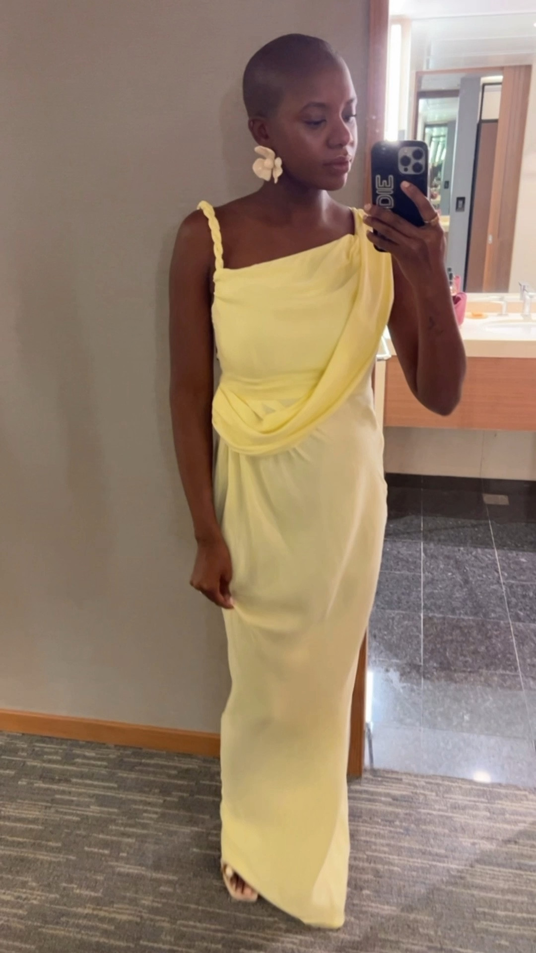 Spring wedding guest dress! Yellow cocktail dress with draping and ruching and cream beaded sandals.


#LTKValentine #LTKWedding