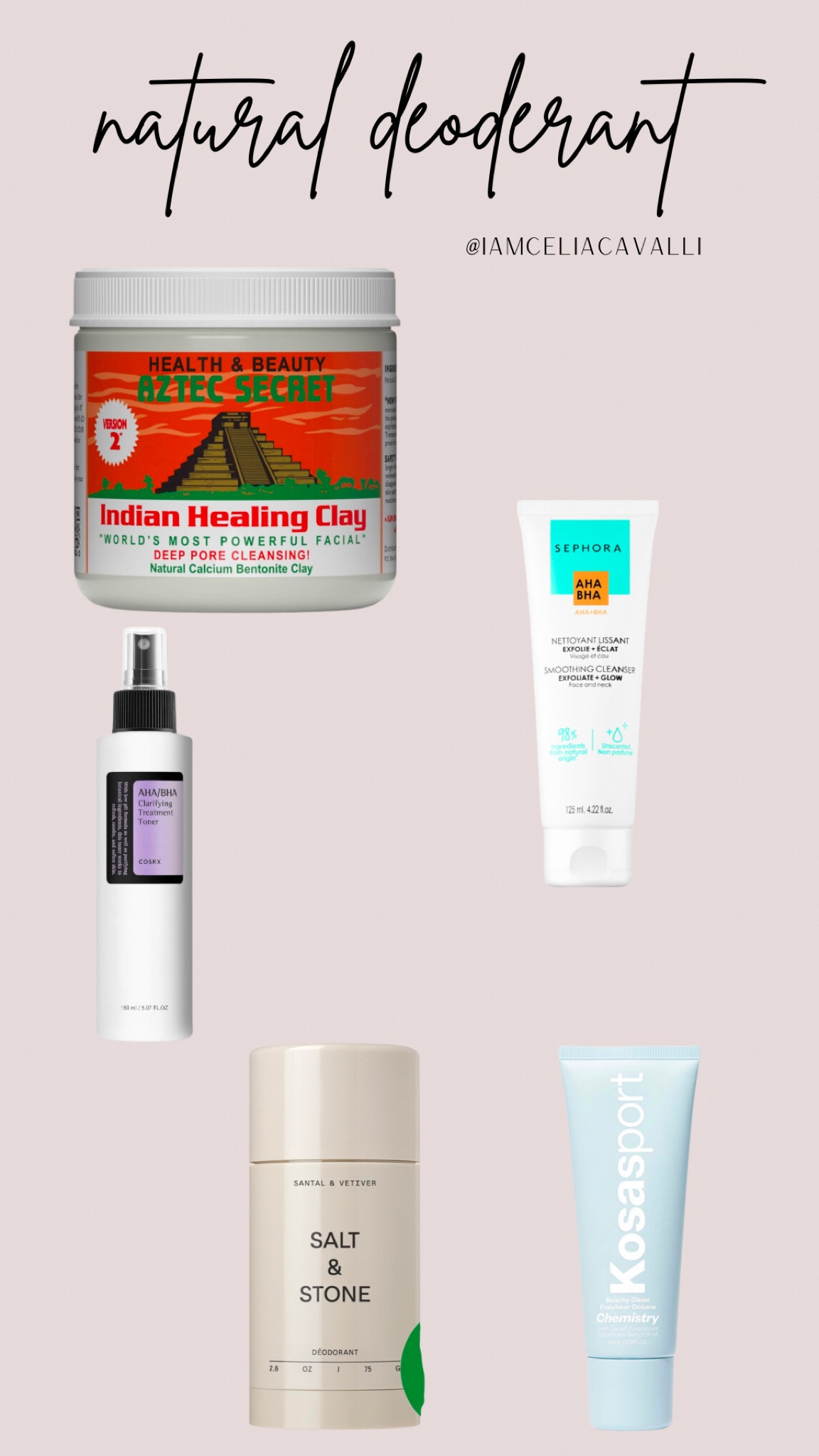 How to smell better with natural deodorant.

First off these are the only two brands I like and trust for deo.
Salt and stone every scent is 🤌🏼

So first things first we need to minimize the bacteria that’s causing the funk. 
So we use charcoal based masks & cleansers with enzymes and acids to break down the bad dudes. 

Something I’d HIGHLY suggest is cleaning up the diet as well to be whole food based with no added sugar or grains (pathogenic bacteria love sugar and grains.) 

From here we use detox mask once to 3 times a week before showering, cleanser armpits with the aha cleanser & then done with aha toner to further ensure the bacteria balance prior to applying your natural deodorant 💕

Keep going it’s a process. It can take up to 3-4 weeks for your body to adjust. 
No shame in using secret etc but for those of you who want to make the switch this is how I did it. 
The change in diet was major for me so I never want to discount that part or minimize it. 

When I was eating sugar my skin sucked including my underarms. 
Without it I often forget Deoderant. Now and rarely notice.

Let me know if you try it out! ✨♥️

I hope this is helpful! 

#LTKBeauty #LTKActive #LTKFitness