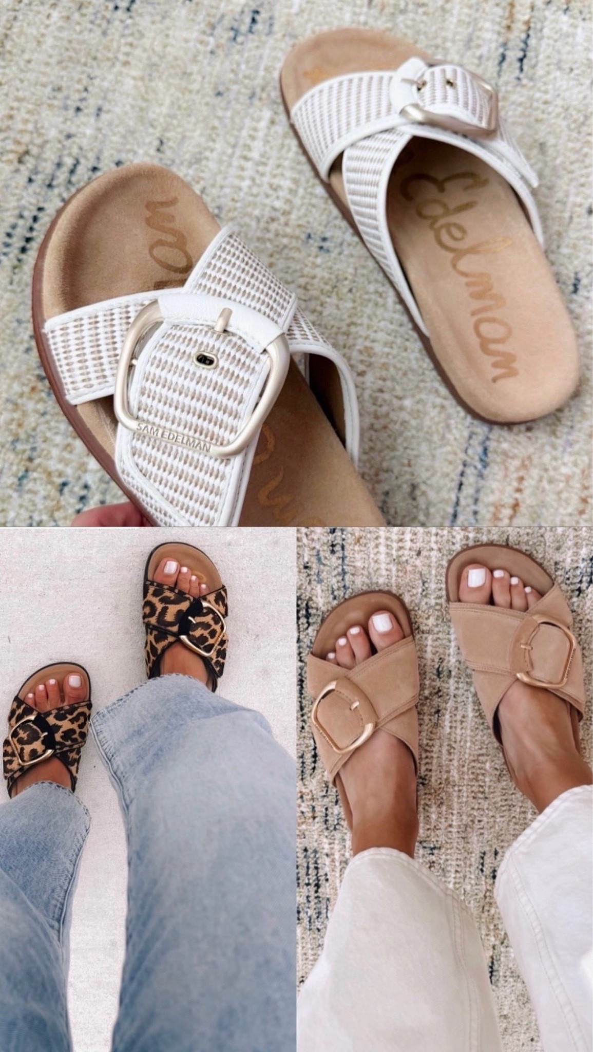 Bestseller! These sandals are the kind you’ll wear with everything all summer long. Neutral, leopard, and white options that are comfortable, easy to style, and perfect with denim, dresses, shorts, and vacation outfits.

summer sandals, Sam Edelman sandals, neutral sandals, leopard sandals, casual summer shoes, vacation style, comfy sandals, everyday sandals, summer shoe finds, flat sandals, annabrstyle

#LTKootd #LTKSeasonal #LTKTravel