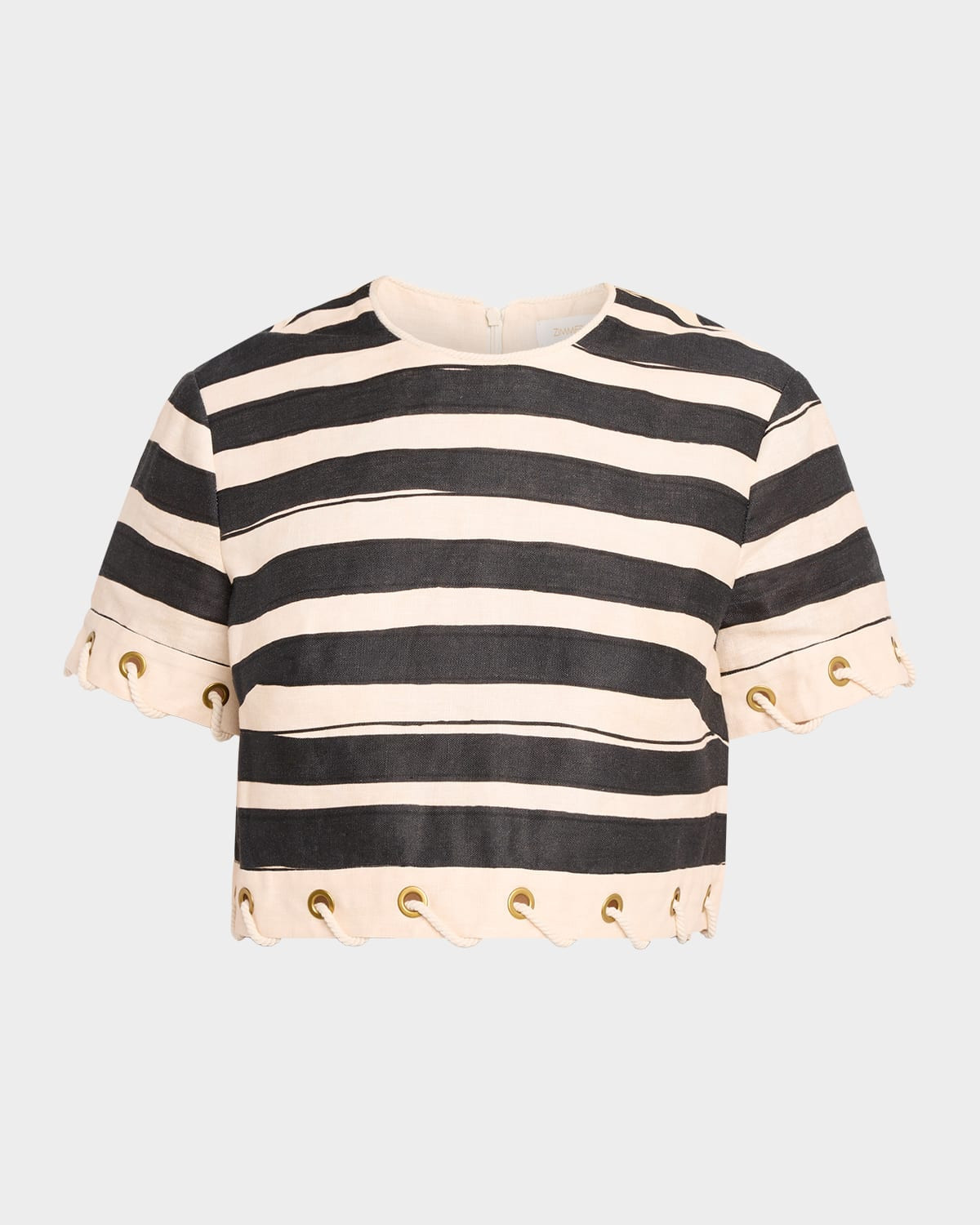 Rebellion Stripe Rope Crop Top | Neiman Marcus