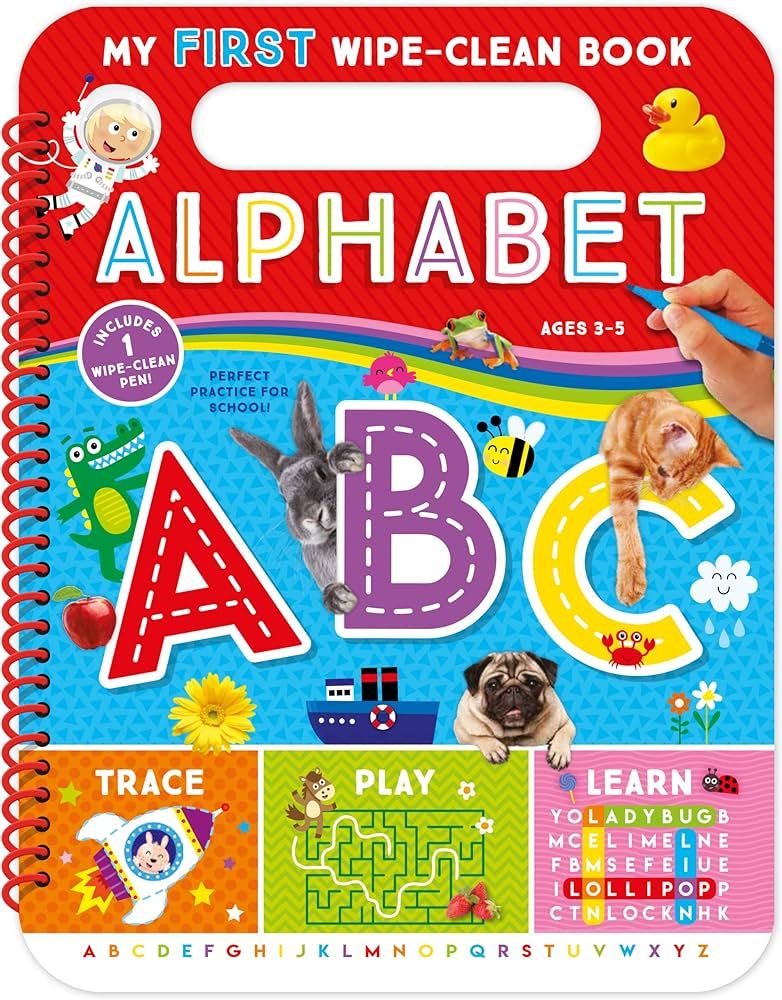 My First Wipe-Clean Book: Alphabet-Teacher-Approved Activities to Help Kids Trace, Write, and Lea... | Amazon (US)