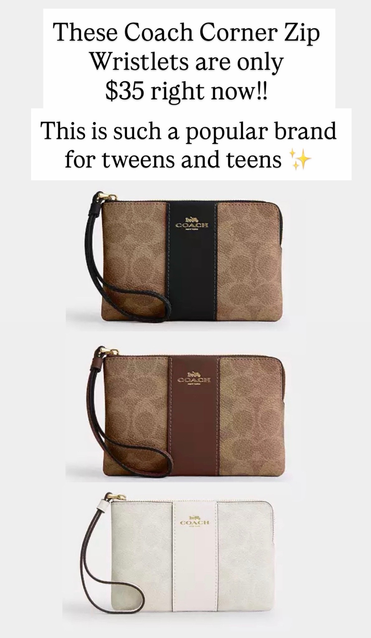 These are so great for tweens and teens but for gifts too!!!! Coach is so popular right now!!!

#LTKSaleAlert