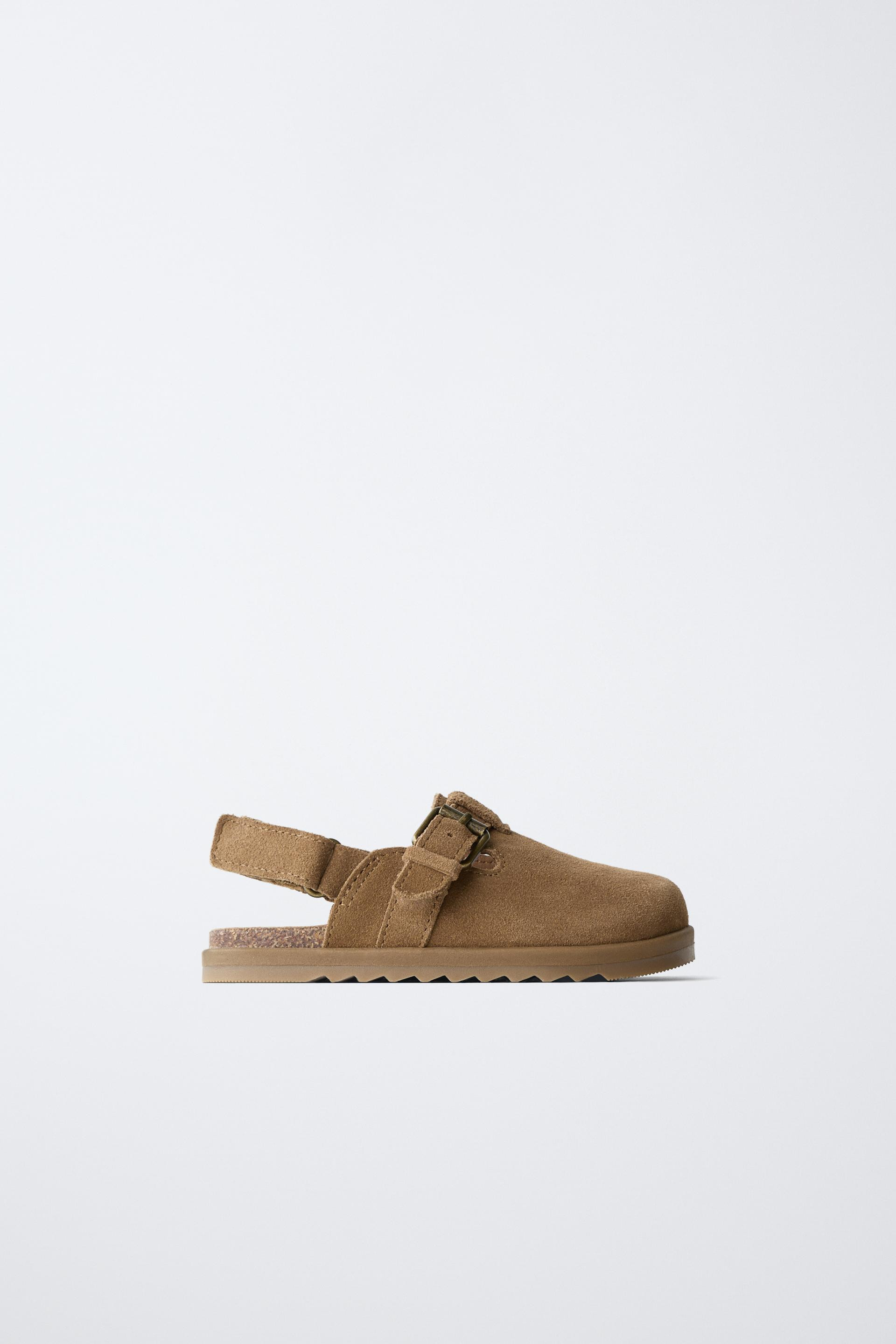 Zara - Leather Clogs - Beige - 6½ (5.3 Inches) - Kids | Zara US