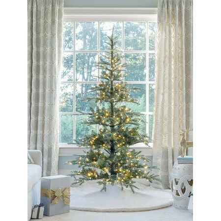 King of Christmas 7 ft King Noble Fir Artificial Christmas Tree with 500 Warm White LED Lights | Walmart (US)