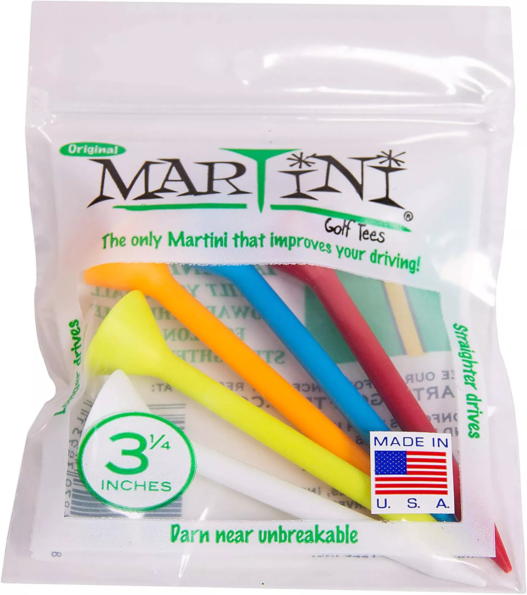 Martini Tees Assorted Golf Tees - 5 Pack | DICK'S Sporting Goods