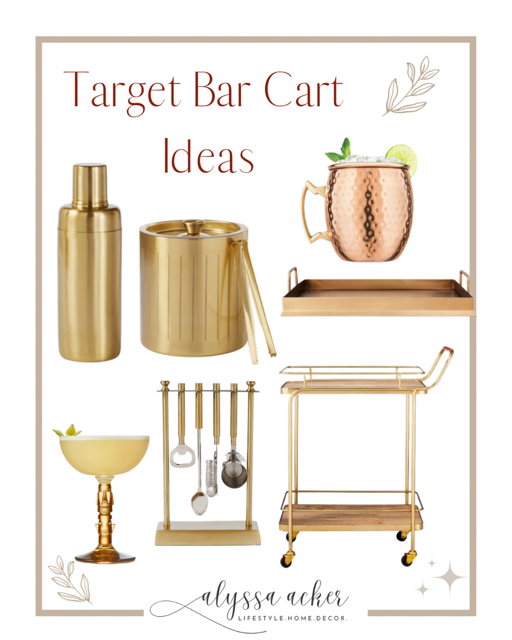Cocktail hour styling Ideas! 

Target bar car styling ideas! 

Target Home 
Cocktail Sets
Drinkware
Happy Hour 
Bartender Styling
Bar Cart Styling  


#LTKhome #LTKstyletip #LTKSeasonal