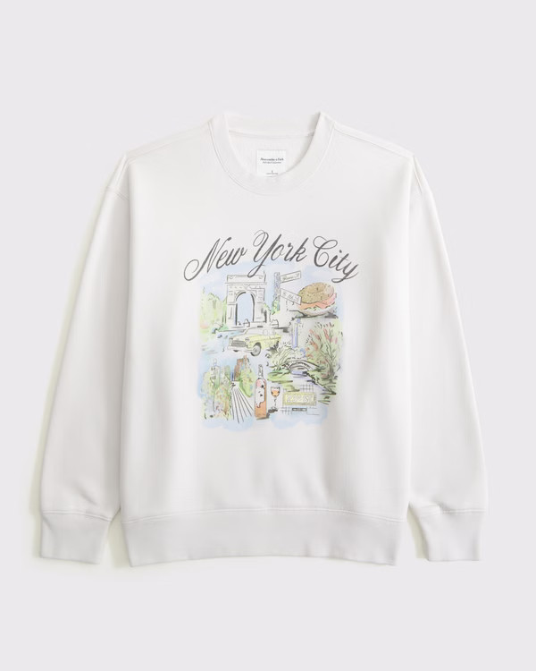 New York Vintage Sunday Crew | Abercrombie & Fitch (US)