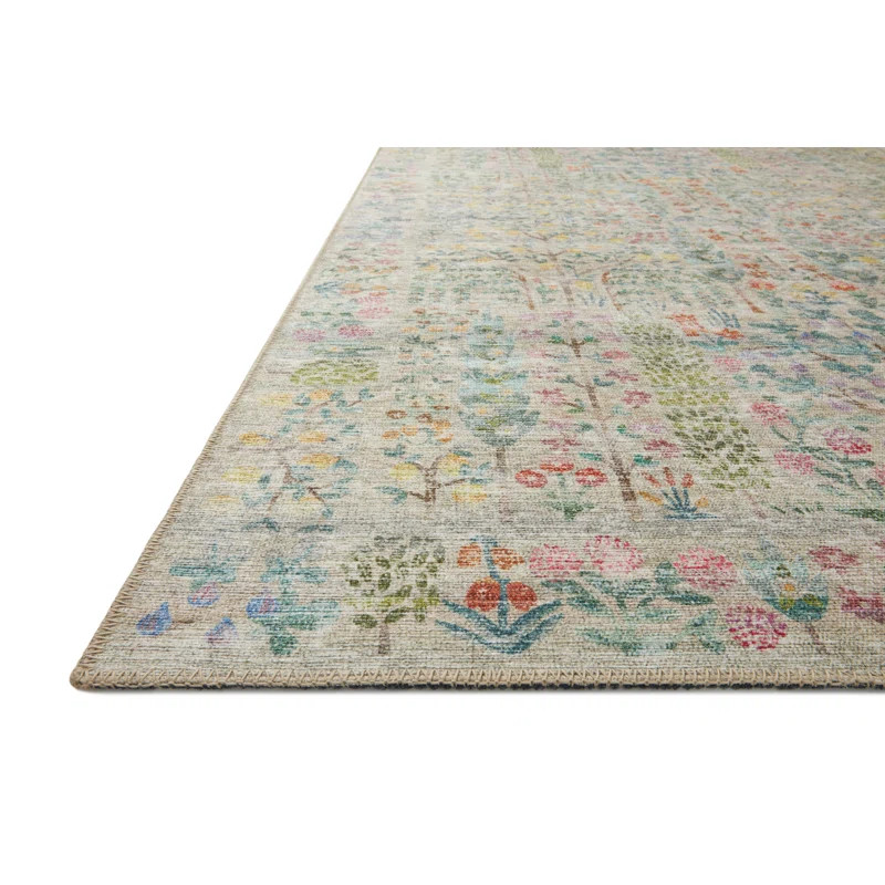 Rifle Paper Co. X Loloi Maison Grove Khaki Area Rug | Wayfair North America