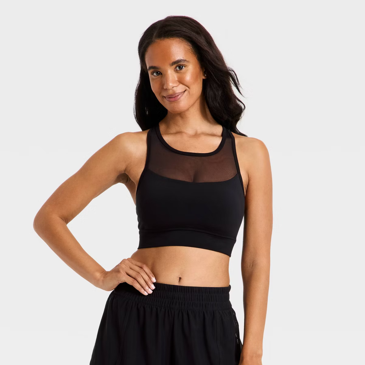 Women's Super Flex Medium Support Racerback Sports Bra - All In Motion™ | Target