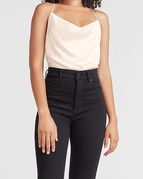 Satin Cowl Neck Cami | Express