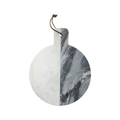 White and Gray Marble Cutting Board | Kirkland's Home