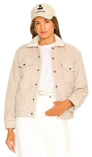 Ex-Boyfriend Sherpa Trucker in Pebble Cement | Revolve Clothing (Global)