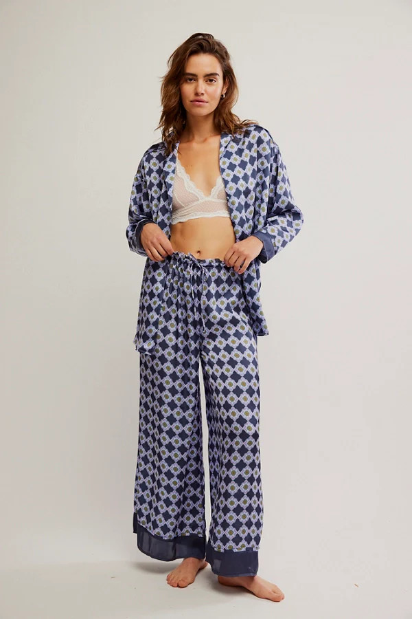 Dreamy Days Solid PJ Set in Navy Combo | Krush Clothing Limited