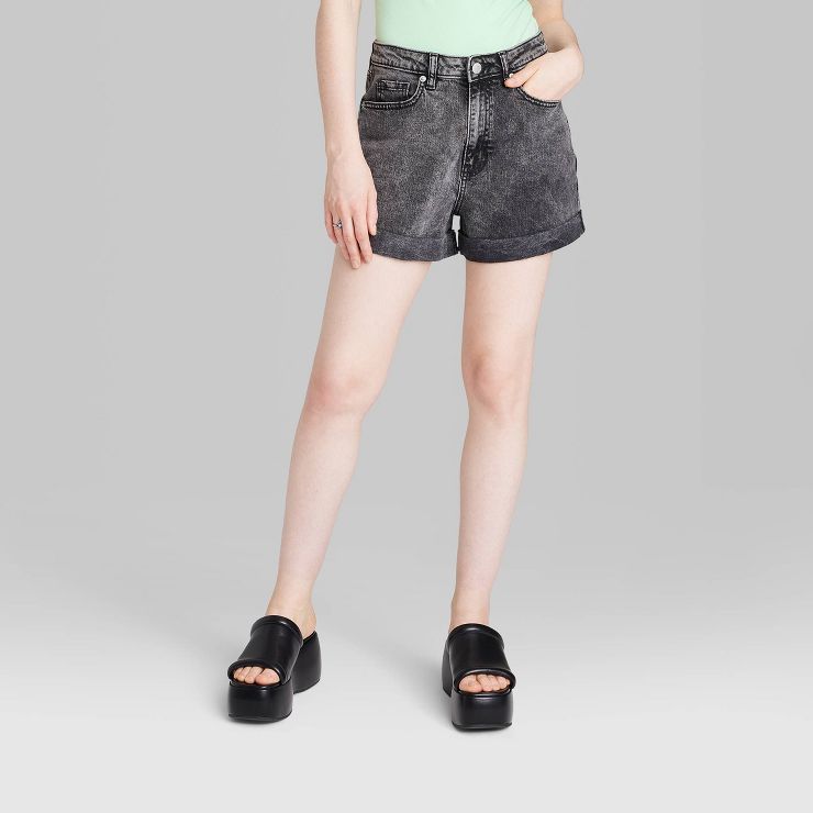 Women's Super-High Rise Rolled Cuff Jean Shorts - Wild Fable™ | Target