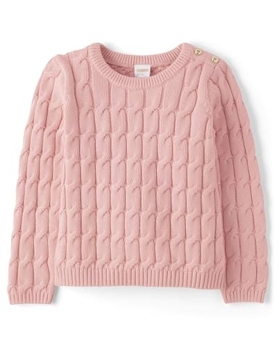Gymboree,and Toddler Long Sleeve Cable Knit Sweaters,Pink,2T | Amazon (US)