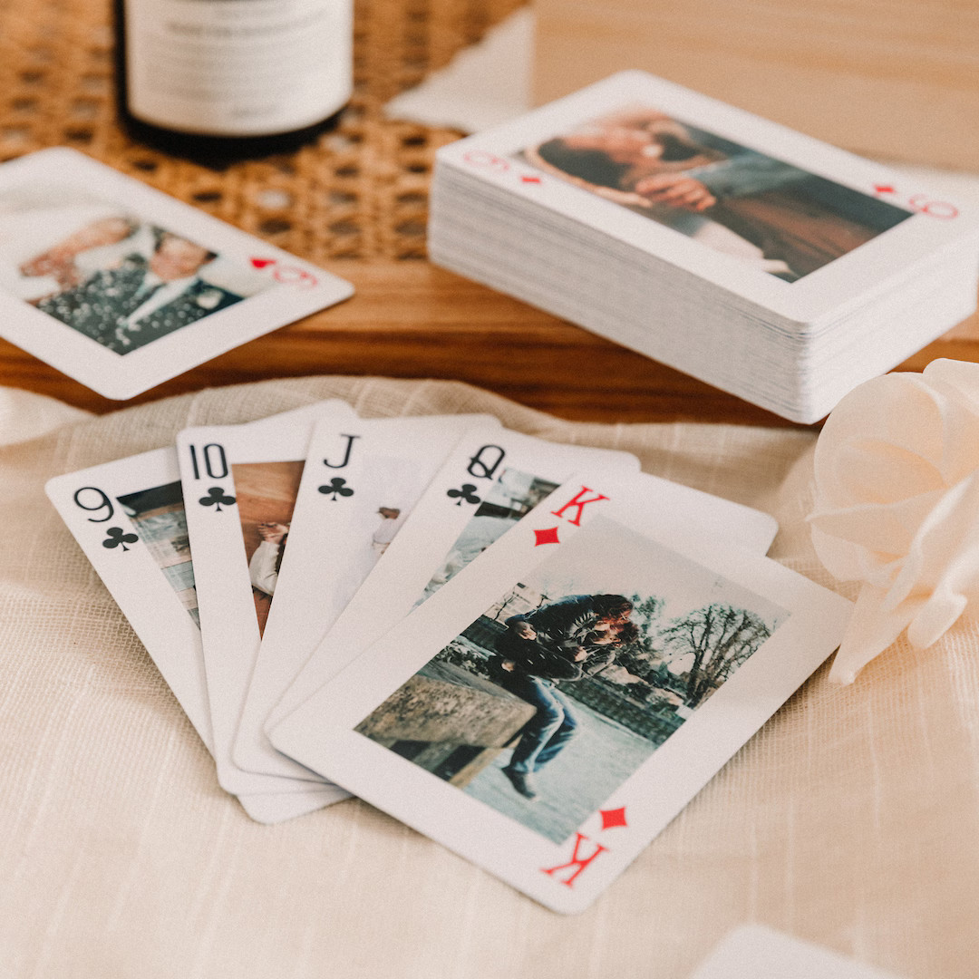 Custom Photo Playing Cards, Unique Wedding Guestbook Alternative, Gift for Family, Couples, and F... | Etsy (US)