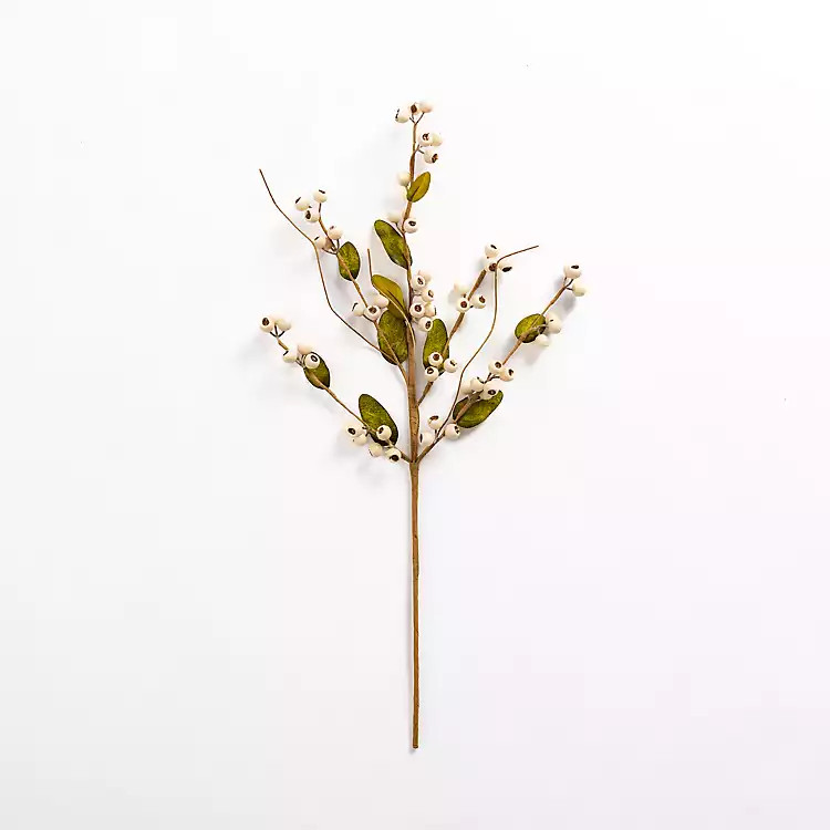 White Berry Branch Harvest Stem | Kirkland's Home