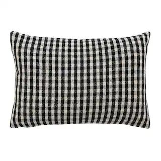 Gingham Woven Recycled Cotton Blend Lumbar Pillow Cover | Michaels | Michaels Stores