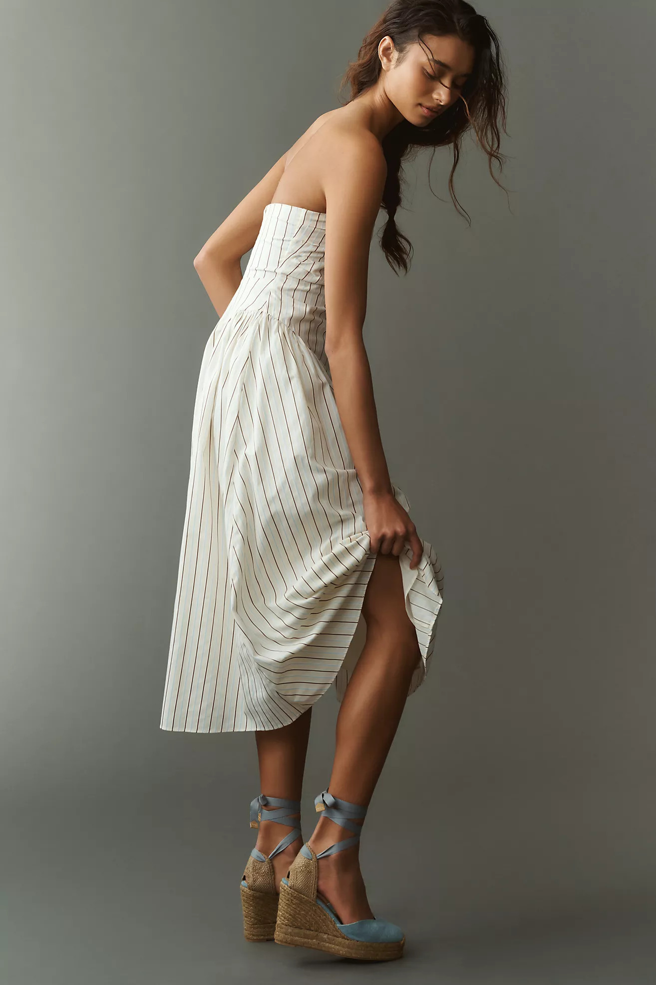 Casta\u00f1er Chiara Ankle-Tie Espadrille Heels | Anthropologie (US)
