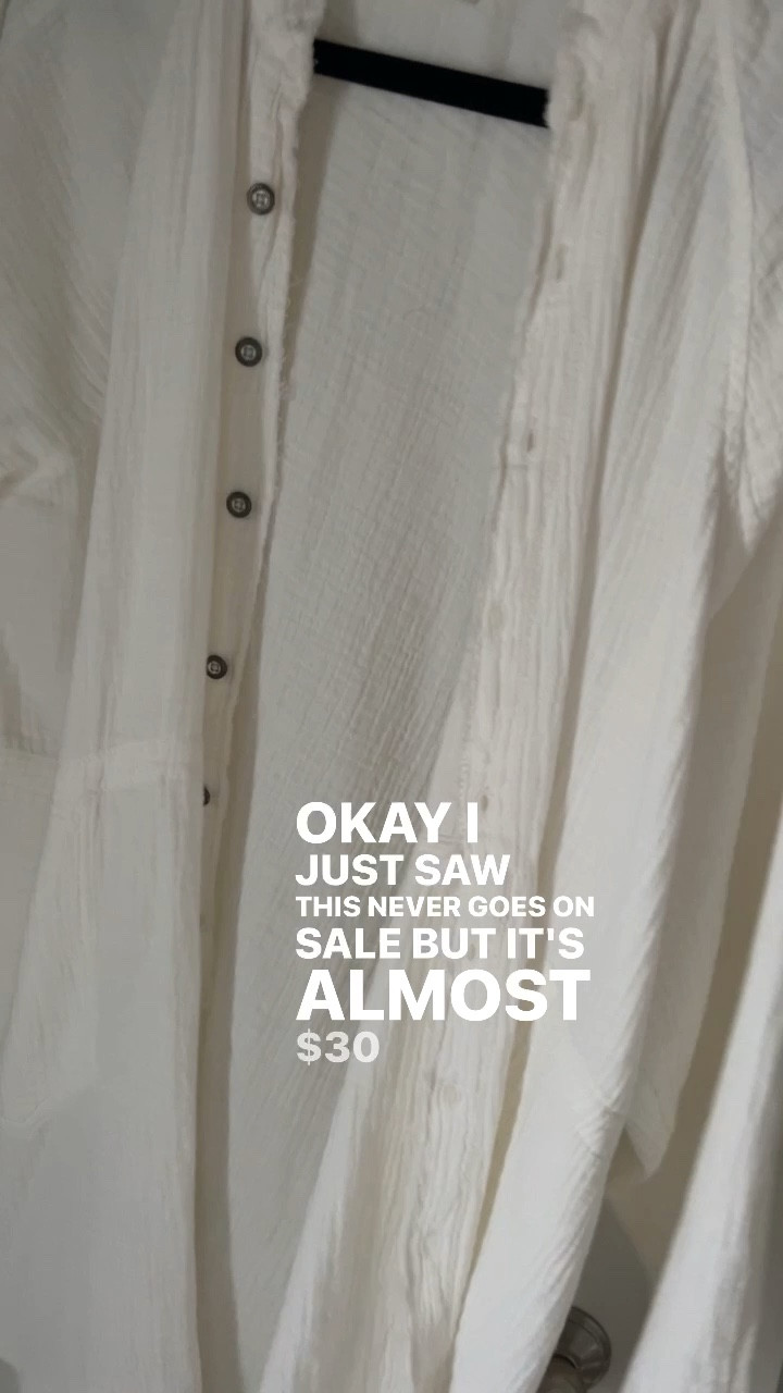 You won’t regret snagging this shirt to wear with shorts and as a swim cover 

#LTKstyletip #LTKswim #LTKsalealert