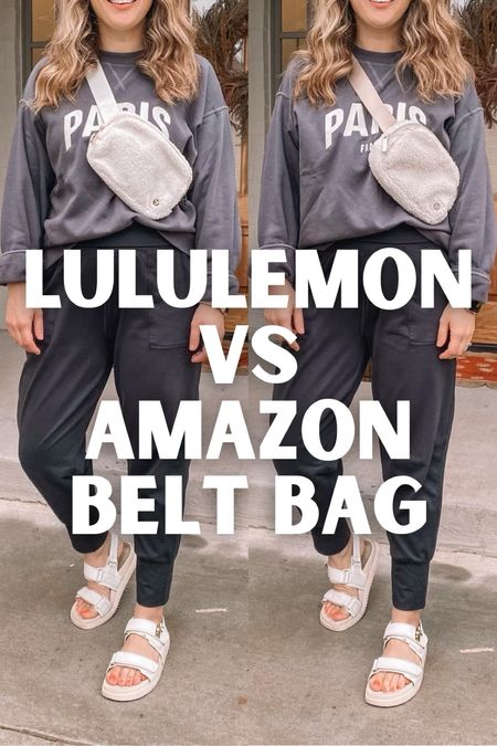 Lululemon sherpa belt bag vs amazon fleece belt bag 

#LTKfindsunder50 #LTKitbag #LTKfitness