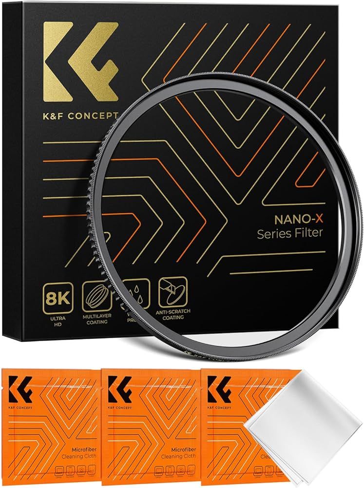 K&F Concept 67mm to 82mm Step-Up Lens Filter Adapter Ring CNC Machined Brass Filter Adapter Rings... | Amazon (US)