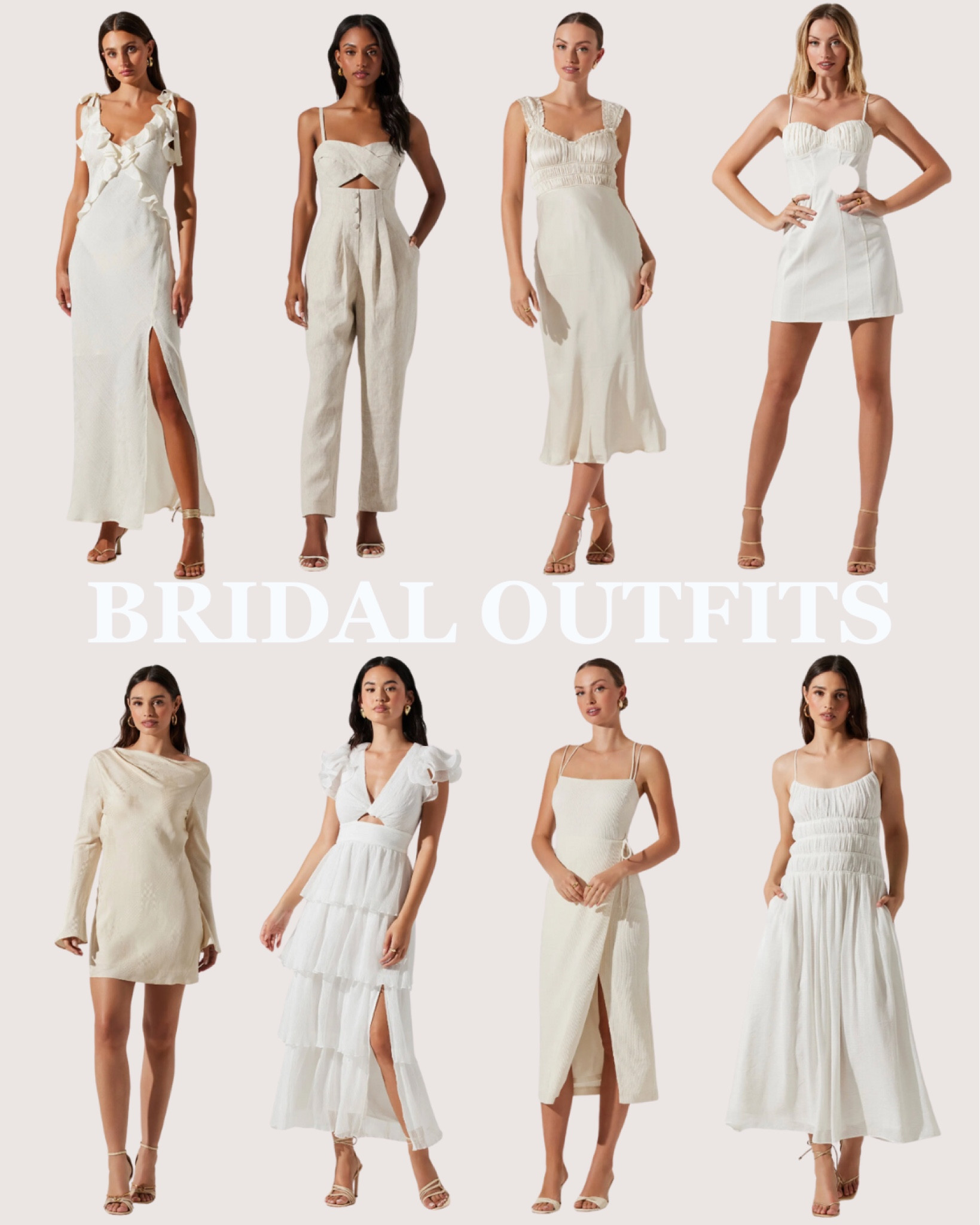 Outfits for the Bride | Bridal Outfits

Bridal Outfits Ideas | White Dresses | All White Outfits | Bachelorette White Outfit Ideas | Engagement Party Outfits | Engagement Party Dress 


#LTKwedding #LTKSeasonal #LTKparties