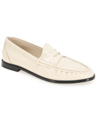 Kenneth Cole Reaction Women's Zoila Penny Loafers - Cream Patent | Macy's
