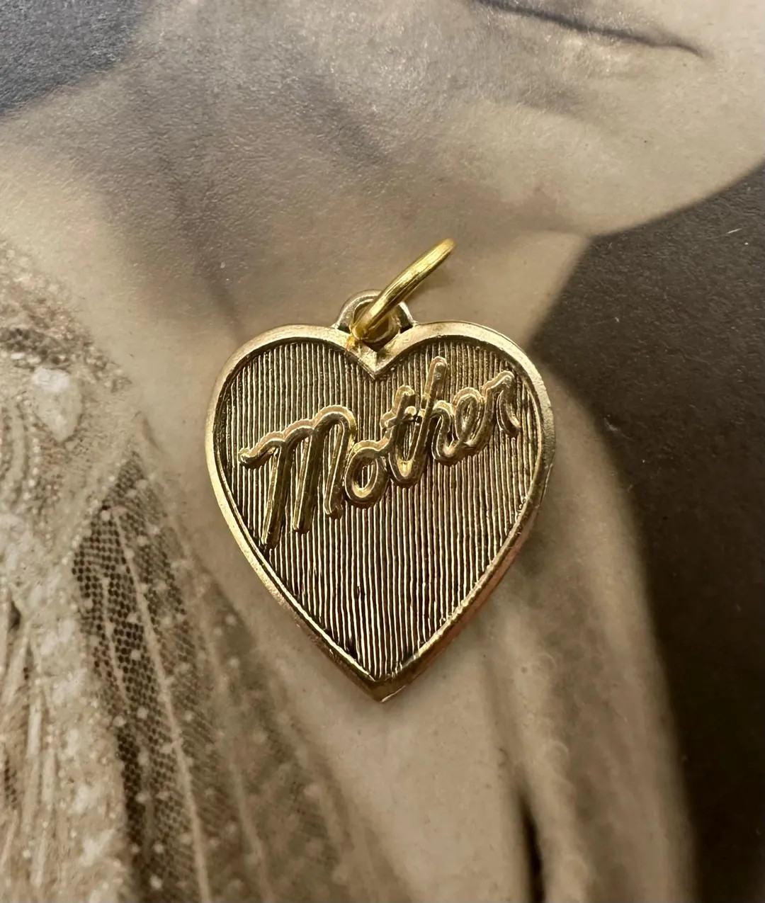 Vintage Raw Brass MOTHER HEART Charm For Necklace Pendant Gold Stamping Mother’s Day Gift Mom B... | Etsy (Global)