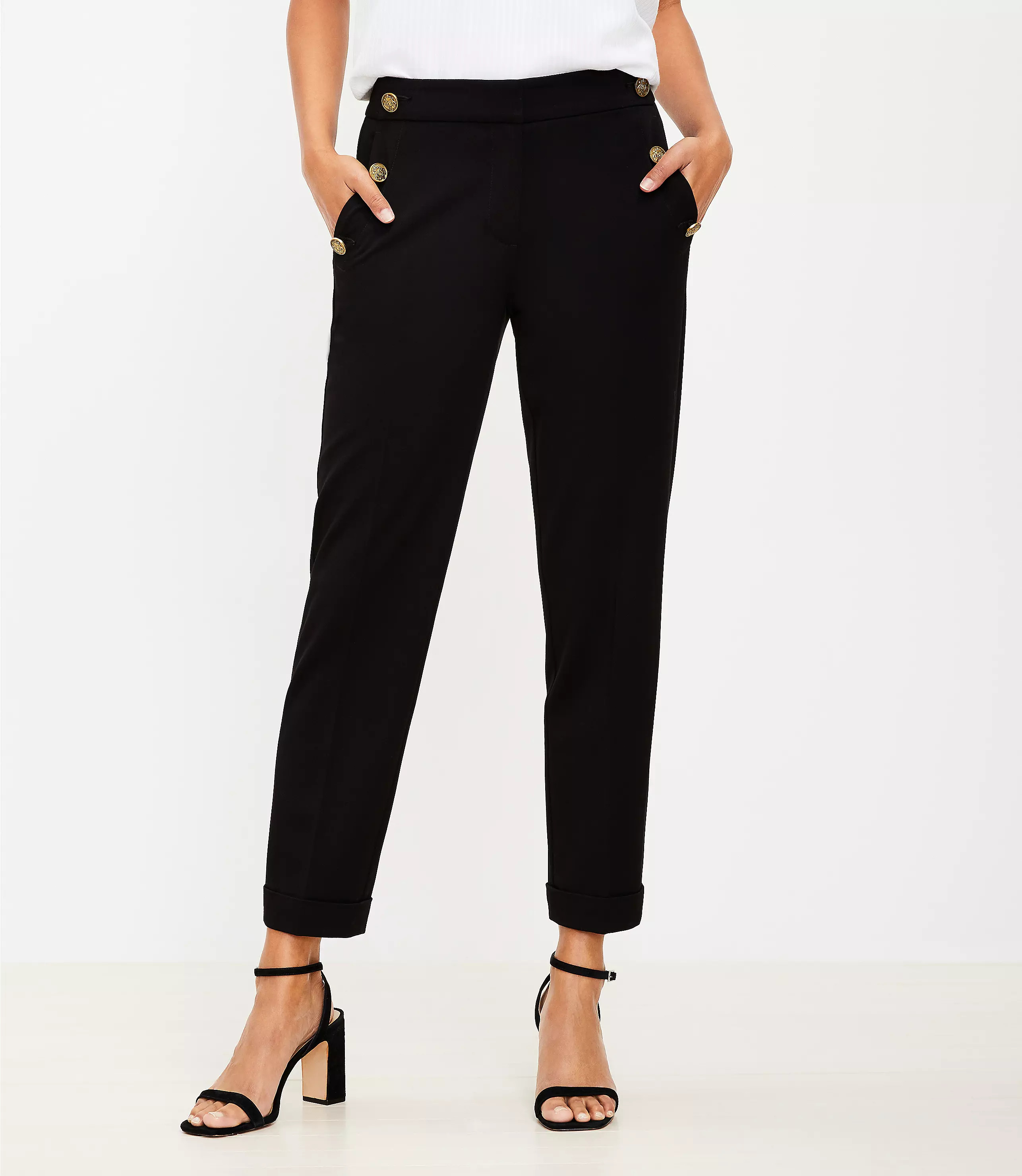 Tall Devin Slim Sailor Pants | LOFT