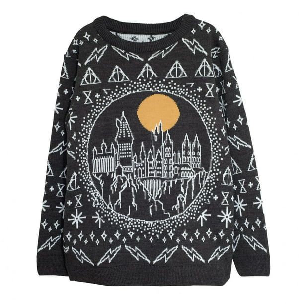 Harry Potter Womens Hogwarts Knitted Christmas Sweater | Walmart (US)