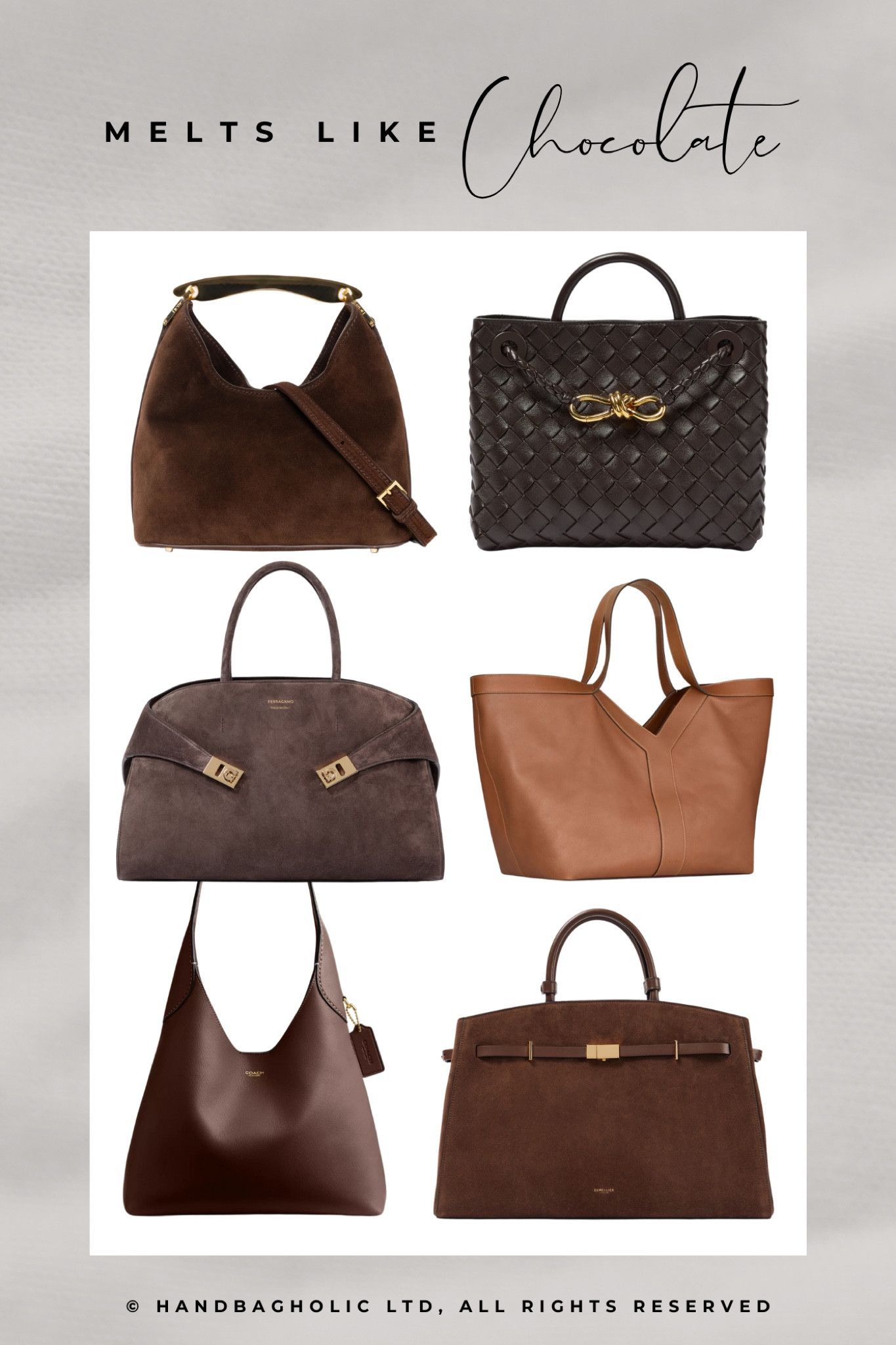 Chocolate coloured bags are a major trend for 2025 with browns being the colour of the year. Here are some of the best designer bag examples to shop right now 🤎

#itbag #itbags #brownbag #brownbags #designerbags 

#LTKItBag #LTKMostLoved #LTKSeasonal