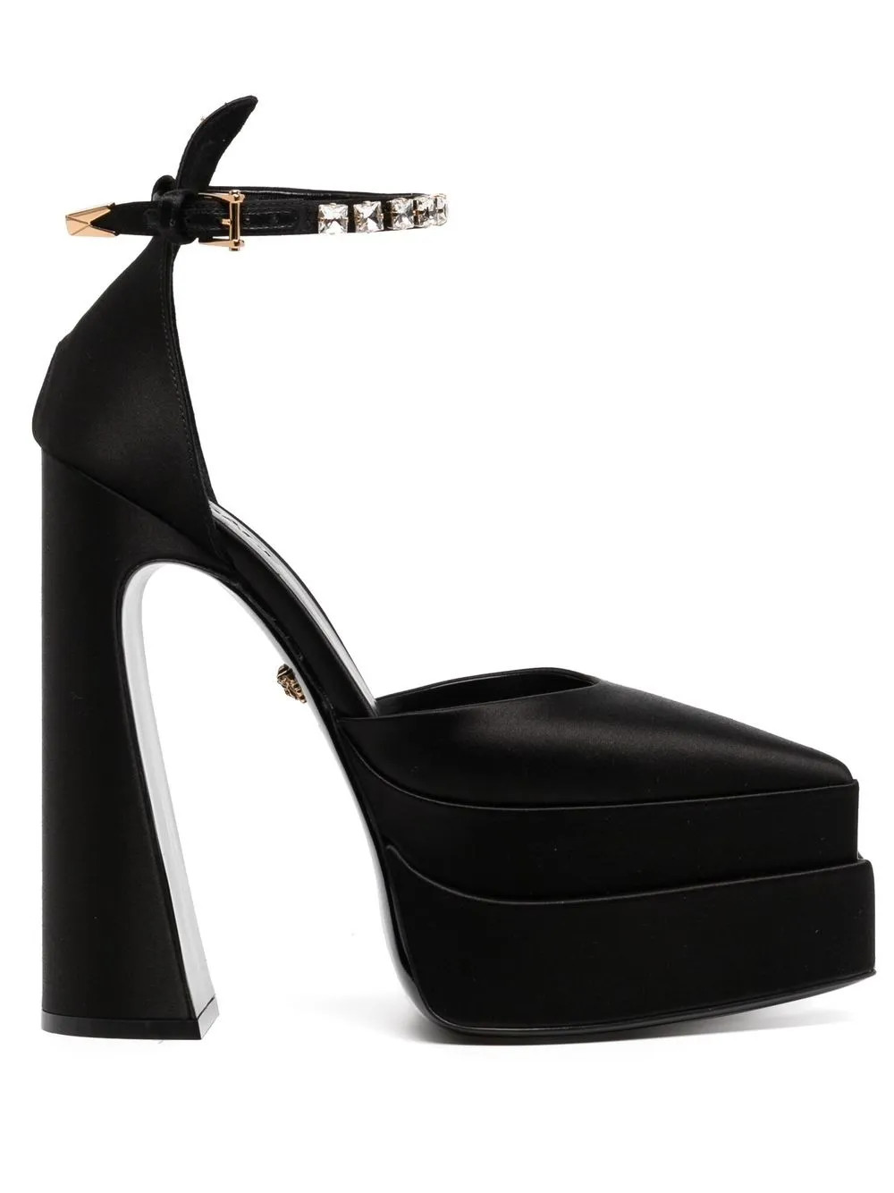120mm satin platform sandals | Farfetch Global