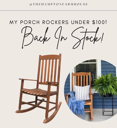 Back in stock! Shop my porch rocking chairs ✨ affordable finds! 



#LTKfindsunder100 #LTKhome #LTKSeasonal
