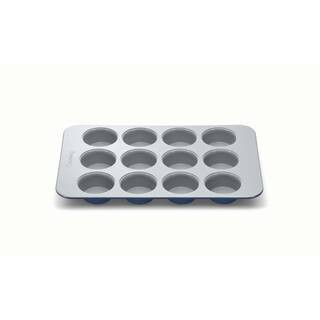 Non-Stick Ceramic Muffin Pan in Navy | The Home Depot