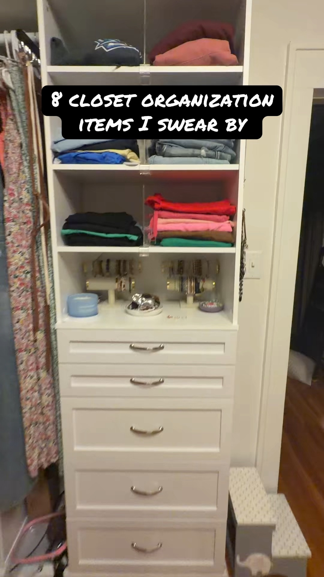 Top 8 closet organization items 

Closet organizer, ￼ closet, organization, home organization, home organizer, organization hacks, organization tips, closet storage, designer closet, jewelry storage

#LTKHome #LTKOver40