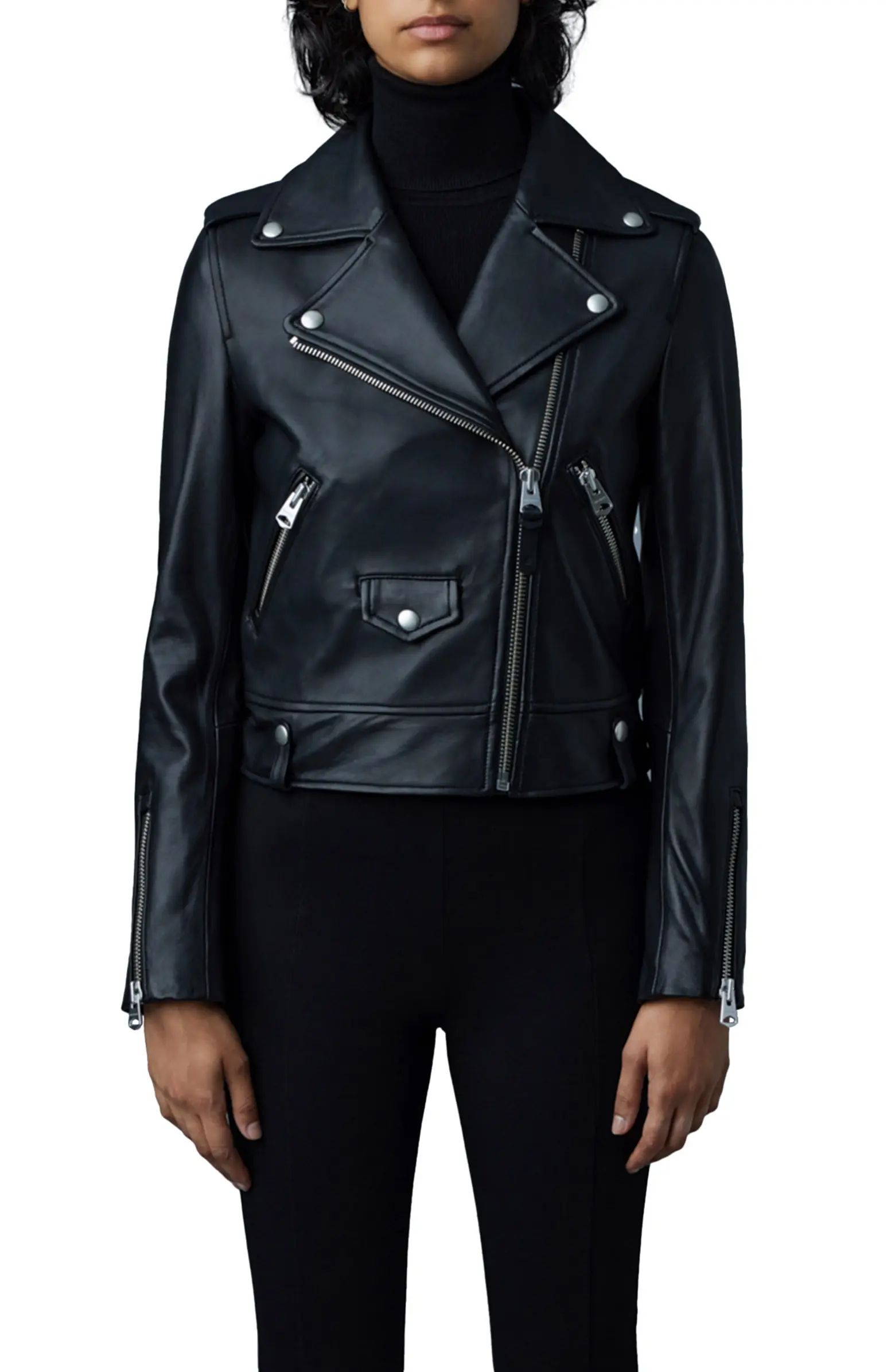 Baya Leather Moto Jacket | Nordstrom